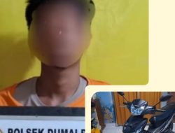 Ungkap Kasus Curanmor di Mekar Sari, Polsek Dumai Barat Amankan Seorang Pelaku