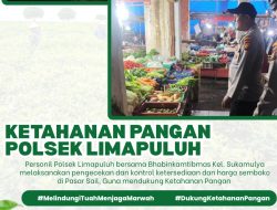 Dukung Ketahanan Pangan dan Kendalikan Inflasi, Polresta Pekanbaru Intensifkan Pengawasa Harga Sembako di Pasar Sail