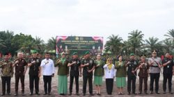 Sinergi TNI – Polri dan Perkuat Keamanan Daerah, Kapolres Kampar Hadiri Upacara Sertijab Danyonif 132/BS