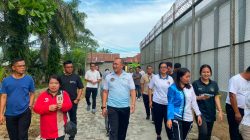 Gelar Jumat Sehat, Plt Kepala Lapas Narkotika Langkat Pimpin Jalan Santai Sekaligus Kontrol Area Brandgang