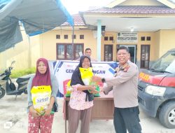 Sat Binmas Polres Rohil Gelar Gerakan Pangan Murah, Salurkan 3 Ton Beras SPHP untuk Masyarakat Teluk Berembun