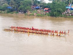 Polres Kuansing Pastikan Hari Terakhir Festival Pacu Jalur Rayon III Benai Berlangsung Aman
