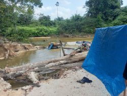 Ungkap Kasus PETI di Sungai Toro Ukui, Polisi di Pelalawan Amankan 5 Pelaku