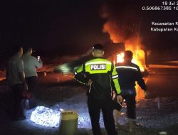 Tindak Lanjut Cepat Laporan 110, Polres Kuansing Musnahkan 1 Unit PETI di Desa Beringin Taluk