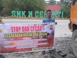 Polsek Jajaran Polres Kuansing Gencarkan Patroli dan Sosialisasi Karhutla