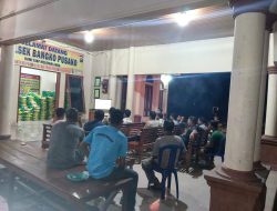 Polsek Bangko Pusako Gelar Nonton Bareng Final Piala Dunia 2026, Pererat Kebersamaan dan Jaga Kamtibmas