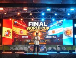 Nobar Final Piala Dunia 2026 di Mapolda Riau Meriah, Hiburan, Stand Up Comedy hingga Doorprize Warnai Acara