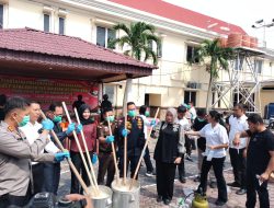Selamatkan Lebih dari 155 Ribu Jiwa, Polres Dumai Musnahkan 30,80 KG Sabu Jaringan Internasional