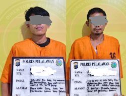 Satresnarkoba Polres Pelalawan Ringkus 2 Pengedar Narkoba, Sita 45 Paket Sabu di Pangkalan Kerinci