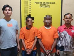 Satresnarkoba Polres Rohil Ungkap Kasus Peredaran Narkotika, 2 Tersangka Diamankan Beserta 8,8 Gram Sabu