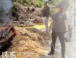 Polsek Benai Tertibkan Aktivitas PETI di Desa Tebing Tinggi, 1 Unit Rakit Dimusnahkan