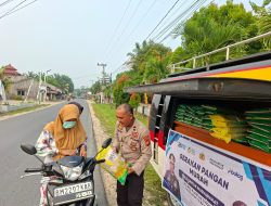 Gerakan Pangan Murah, Polres Kuansing Salurkan 2 Ton Beras SPHP ke Masyarakat