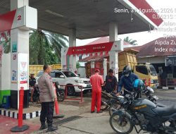 Polres Kuansing Perkuat Pengamanan SPBU, Pastikan Penyaluran BBM Berjalan Aman dan Tertib