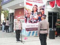 Merah Putih Menyala, Ditbinmas dan Humas Polda Riau Rayakan HUT RI Bareng Wartawan