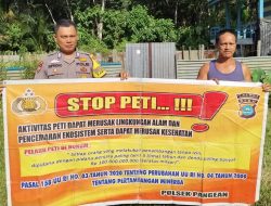 Polsek Cerenti dan Pangean Gencarkan Sosialisasi Larangan PETI, Ajak Masyarakat Jaga Kelestarian Lingkungan