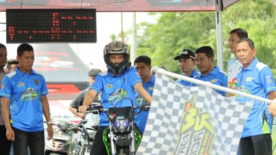 Kapolres Kuansing Buka Kejuaraan Drag Bike HUT Bhayangkara 2026, Salurkan Bakat Generasi Muda dan Cegah Balap Liar