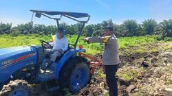 Polsek Kandis Kawal Pengolahan Lahan Jagung Kuartal III, Dukung Swasembada Pangan Nasional