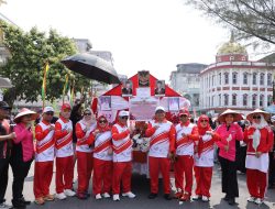 Kapolres Rohil Hadiri Karnaval HUT ke-81 RI, 61 Peserta Meriahkan Bagansiapiapi