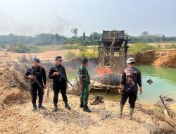 Operasi PETI Kuantan Merah Putih Presisi 2026, 525 Rakit Dimusnahkan di Kuansing