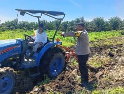 Polsek Kandis Kolaborasi Merawat Tanaman, Kembangkan Pertanian Produktif untuk Ketahanan Pangan