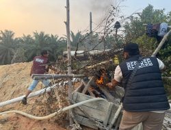 Polsek Singingi Tertibkan 2 Rakit PETI di Desa Kebun Lado