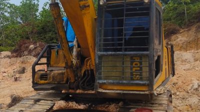 Polres Pelalawan Tangkap Pelaku Tambang Ilegal Galian C di Kerumutan, 1 Excavator Disita