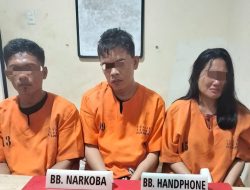 Satresnarkoba Polres Kampar Tangkap 3 Pengedar Narkoba, Sita 4.25 Gram Sabu