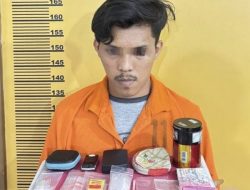 Pengedar Sabu di Kampung Besar Seberang Rengat Ditangkap, 11,31 Gram Disita