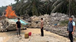 Polsek Pangean Tertibkan Rakit PETI di Desa Sako Kuansing