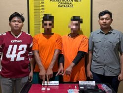 Dua Pria Ditangkap di Wisma Panipahan, 23,15 Gram Sabu Disita