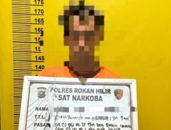 Simpan 13 Paket Sabu dan 16 Pil Ekstasi di Gubuk, RP Dibekuk Satresnarkoba Rohil