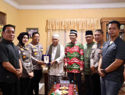 Jelang Tugas Baru, Kapolres Pelalawan AKBP John Louis Pamit ke Sultan Kamaruddin Haroen