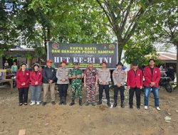 TNI Kuat Bersama Rakyat, 140 Personel TNI-Polri dan Warga Bersihkan Pasar Baru Pangkalan Kerinci