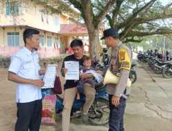 Cegah Karhutla, Polsek Batu Hampar Keliling Pakai TOA Ingatkan Warga Jangan Bakar Lahan
