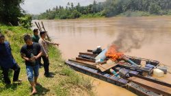 Tindak Lanjuti Aduan Warga, Polisi Tertibkan PETI di Hulu Kuantan hingga Kuantan Hilir