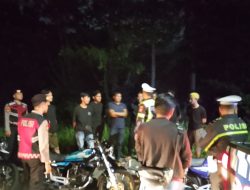 Tim Raga Polres Kuansing Sisir Titik Rawan, Tertibkan Knalpot Brong dan Sajam