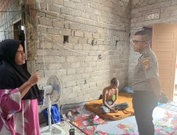 Polres Kuansing Salurkan Santunan dan Sembako untuk Warga Penderita Kanker di Desa Sawah
