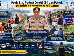 Polda Riau Perkuat Deteksi Dini, Sejumlah Isu Kamtibmas Jadi Atensi