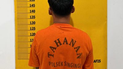 Polsek Singingi Amankan 1 Pria Diduga Pelaku PETI di Perkebunan Logas Hilir