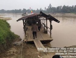 Aduan via 110, Polsek Cerenti Temukan 10 Rakit PETI di Pulau Bayur