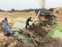 Polsek Singingi Hilir Tertibkan Dua Rakit PETI di Desa Petai