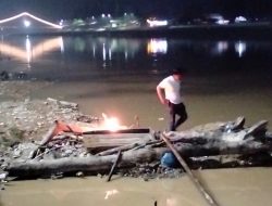 Tertibkan PETI di 5 Lokasi, Polres Kuansing Musnahkan 8 Rakit dan 4 Papan Asbuk