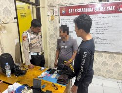 Polres Siak Bekuk Toyol Bandar Sabu di Sungai Apit, 6,4 Gram Sabu Disita