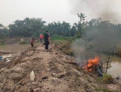 Tindak Lanjuti Laporan Layanan 110, Polsek Kuantan Tengah Tertibkan PETI di Desa Sitorajo Kari