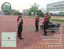Polres Rohil Gelar Patroli Pagi di Jalur Lintas Riau-Sumut