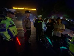 Cegah Balap Liar dan C3, Polres Rohil Gelar Patroli Blue Light di Jalur Lintas