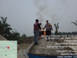 Respons Cepat Layanan 110, Polsek Singingi Tindak Dua Rakit PETI di Desa Kebun Lado