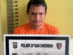 Berkat Laporan Warga, Polsek Bagan Sinembah Bekuk Pengedar Sabu 3,7 Gram