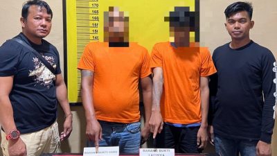Sempat Buang Sabu Saat Dikejari, 2 Pengedar di Rohil Tak Berkutik Saat Ditangkap