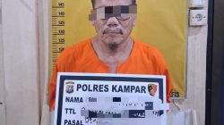 Polres Kampar Tangkap Guru Ngaji 61 Tahun Diduga Cabuli 4 Anak di Bawah Umur